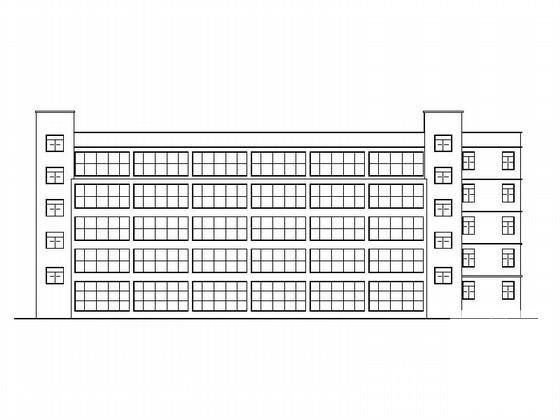 小学5层行政办公楼建筑施工CAD图纸 - 1
