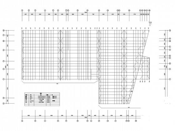 局部2层4S店钢框架结构CAD施工图纸(建施)(抗风柱连接) - 3
