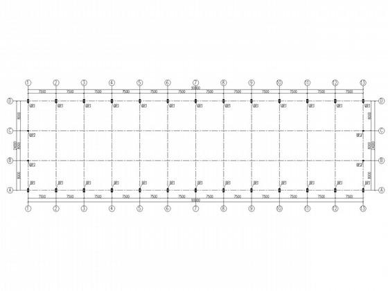 24米X90米门式刚架厂房结构CAD施工图纸(柱下独立基础) - 3