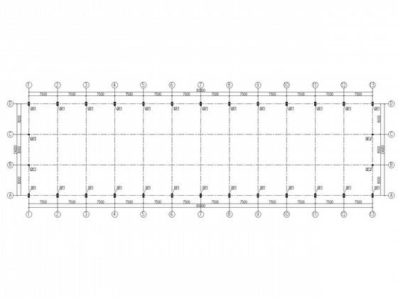 24米X90米门式刚架厂房结构CAD施工图纸(柱下独立基础) - 3