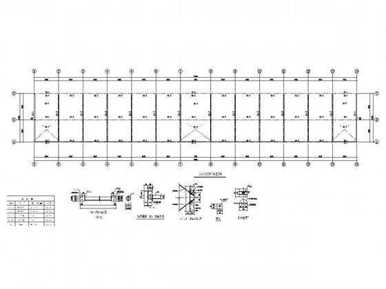 单层钢结构门式刚架厂房结构CAD施工图纸 - 2