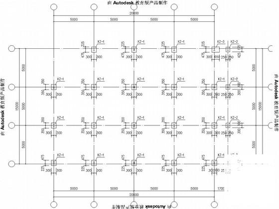 很全面的钢结构自行车棚结构CAD施工图纸（独立基础、交通建筑） - 2