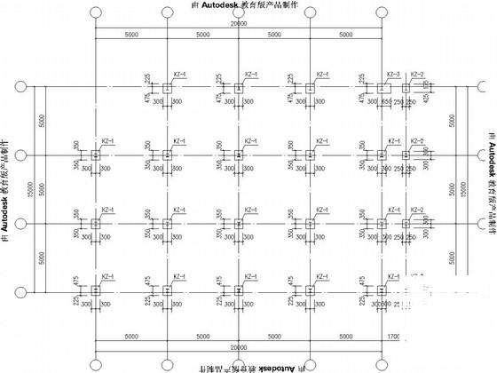 很全面的钢结构自行车棚结构CAD施工图纸（独立基础、交通建筑） - 2