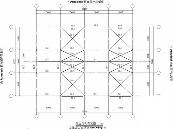 很全面的钢结构自行车棚结构CAD施工图纸（独立基础、交通建筑） - 3