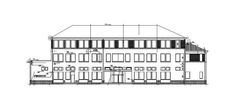 长江边独栋多层娱乐会所建筑设计CAD施工图纸(钢筋混凝土结构) - 1