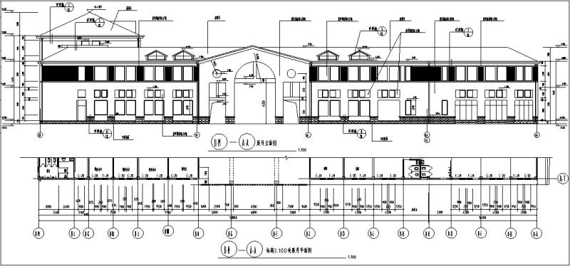 长江边独栋多层娱乐会所建筑设计CAD施工图纸(钢筋混凝土结构) - 4