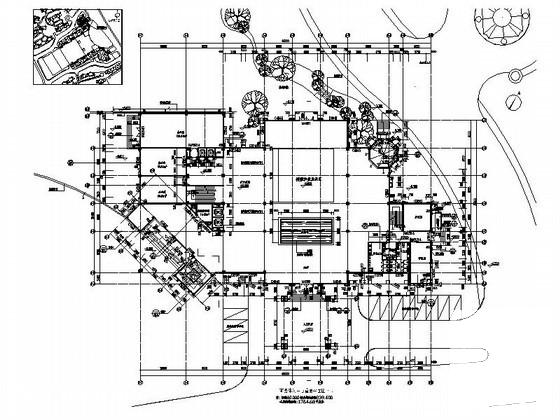 3层豪华商务中心建筑施工CAD图纸 - 3