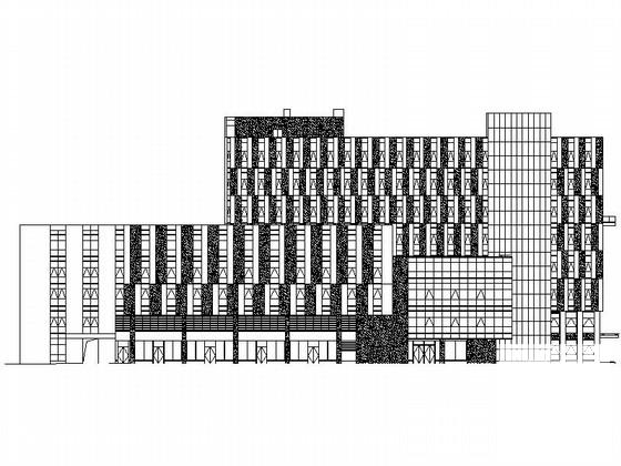 8层现代风格健身中心建筑设计方案设计CAD图纸 - 1