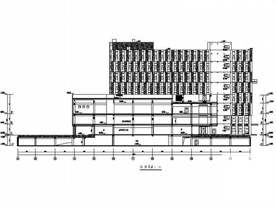 8层现代风格健身中心建筑设计方案设计CAD图纸 - 2
