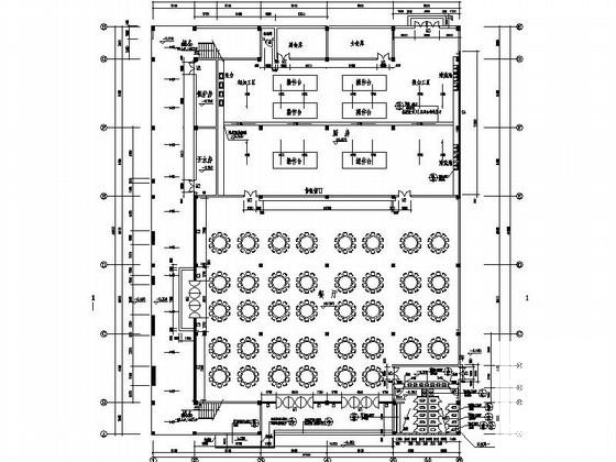 星光学校3层学生食堂、体育馆建筑初步图纸(屋顶构架平面图) - 3