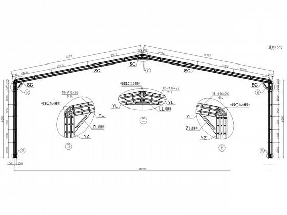 单层12米跨门式刚架仓库结构CAD施工图纸(建施)(建筑设计说明) - 4