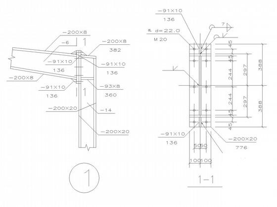 19.5米跨门式刚架仓库结构CAD施工图纸（独立基础） - 2