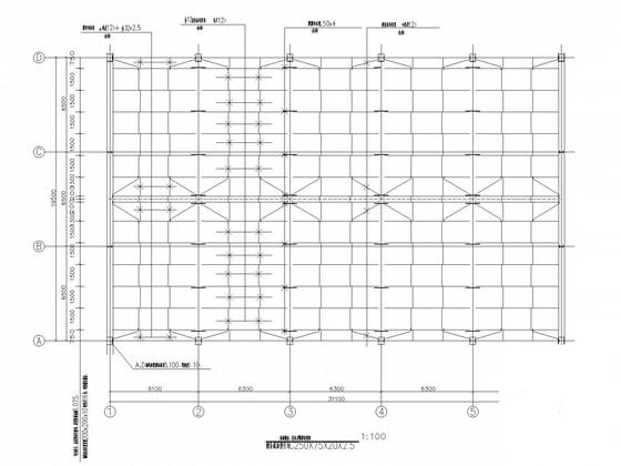 21米跨72米长门式钢架厂房结构CAD施工图纸 - 3