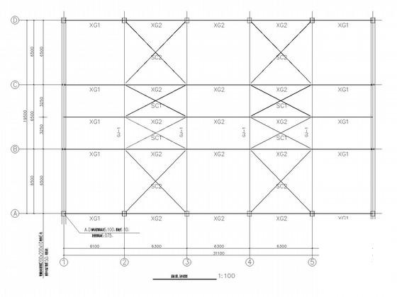 21米跨72米长门式钢架厂房结构CAD施工图纸 - 4