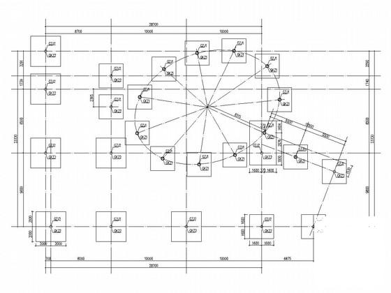 2层门式刚架结构售楼处结构CAD施工图纸（独立基础） - 2