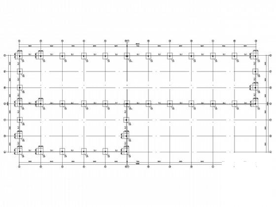 36米跨混凝土柱钢屋架厂房结构CAD施工图纸(建施)(平面布置图) - 2