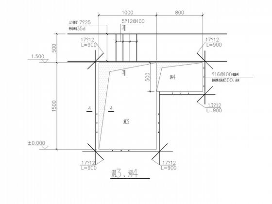 两层框排架主井提升机房结构CAD施工图纸(建施) - 5