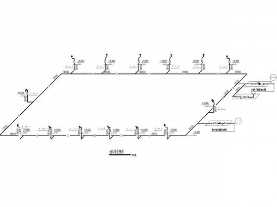 两连跨门式刚架结构CAD施工图纸(48米，含建、水、电图纸) - 4