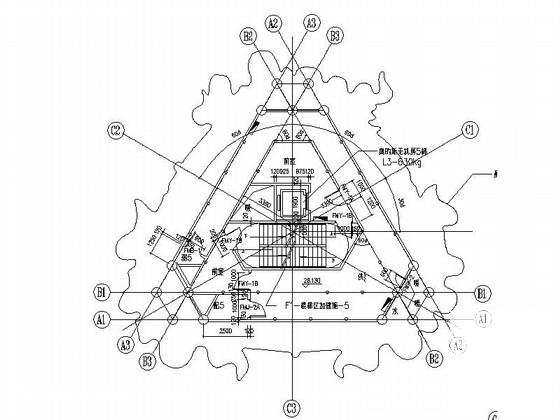文化旅游景区观音圣像建筑设计CAD施工图纸(楼梯大样图) - 3