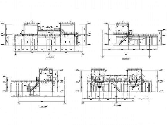 100t两层框剪结构钢包炼炉结构CAD施工图纸（建筑图纸） - 1
