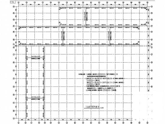 主体1层局部3层轻钢框架结构车间结构CAD施工图纸（建筑） - 1