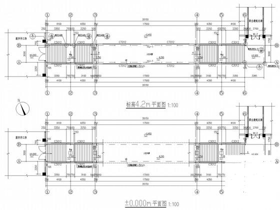 煤业公司人行栈桥钢桁架结构CAD施工图纸 - 2