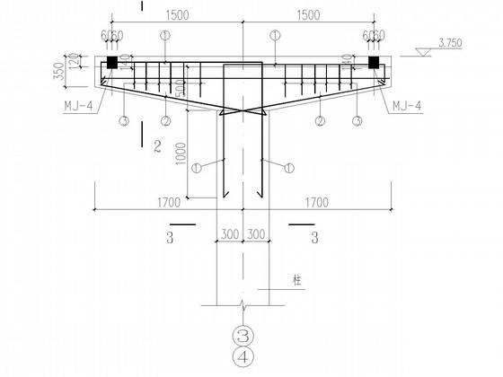 煤业公司人行栈桥钢桁架结构CAD施工图纸 - 3