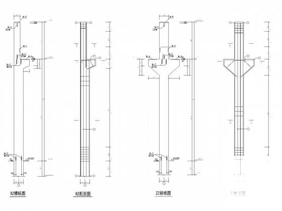 带吊车混凝土柱钢屋架厂房结构CAD施工图纸(平面布置图) - 3