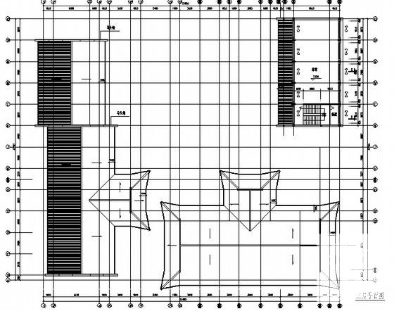 砖木结构3层仿古茶馆会所建筑方案设计图纸 - 3