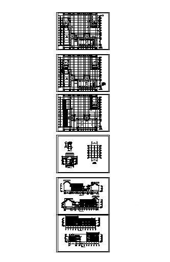 砖木结构3层仿古茶馆会所建筑方案设计图纸 - 5