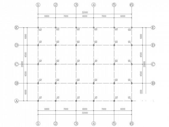 4层钢框架餐厅宿舍结构CAD施工图纸(建施)(平面布置图) - 3