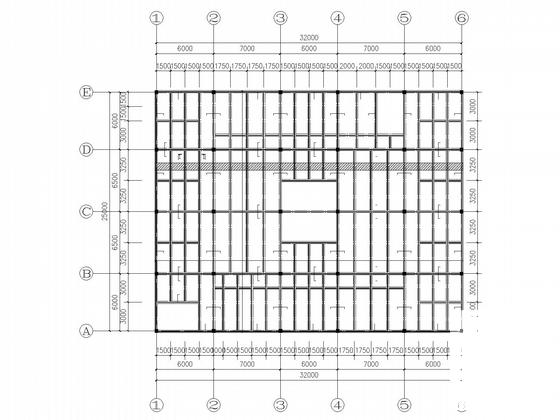 4层钢框架餐厅宿舍结构CAD施工图纸(建施)(平面布置图) - 4