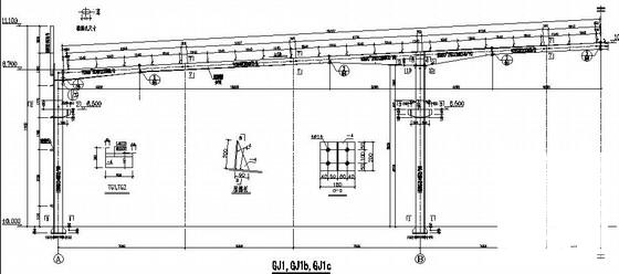 60米跨钢结构制造车间结构CAD施工图纸(吊车梁) - 2