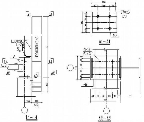60米跨钢结构制造车间结构CAD施工图纸(吊车梁) - 4
