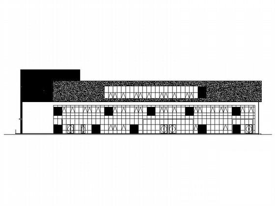 住宅办公服务楼建筑设计方案设计图纸(活动中心) - 1