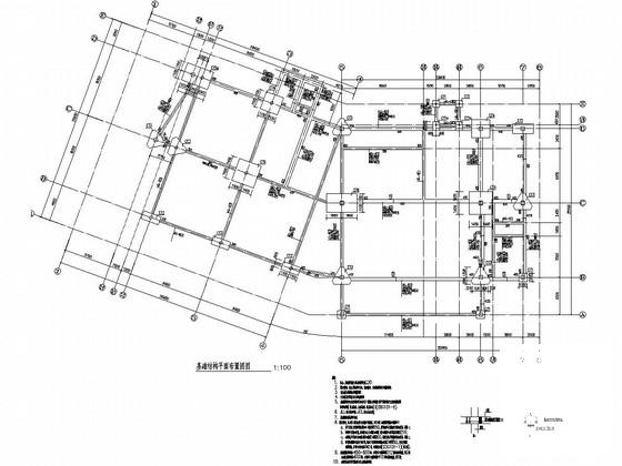 3层钢框架结构售楼处结构CAD施工图纸（建筑图纸计算书） - 2