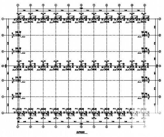 农业产业园单层全钢结构厂房结构CAD施工图纸 - 3