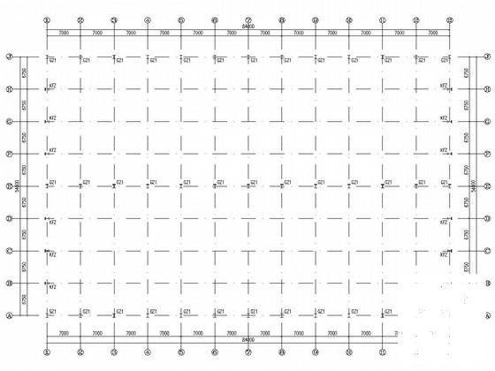 单层单山单跨门式刚架结构厂房结构CAD施工图纸(柱下独立基础) - 1