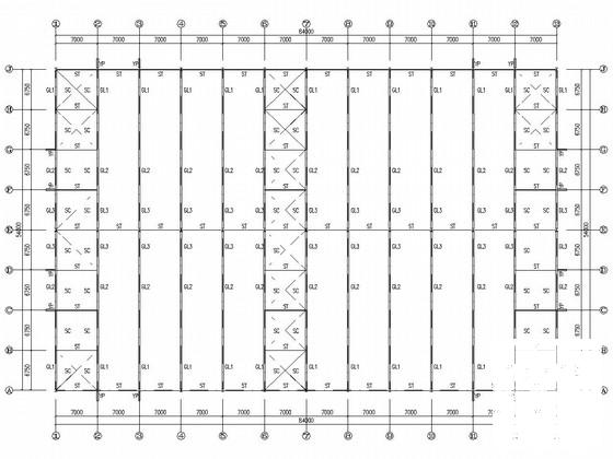 单层单山单跨门式刚架结构厂房结构CAD施工图纸(柱下独立基础) - 2