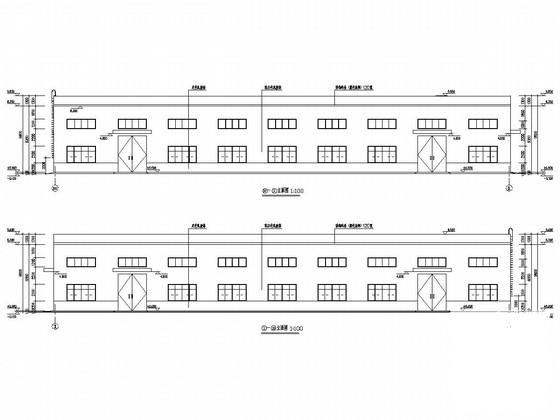 框排架结构研发车间及附件车间和钣金车间结构CAD施工图纸（建筑） - 1