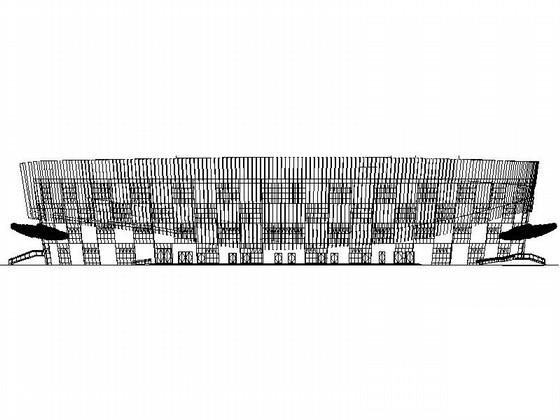 4层现代风格青少年活动中心建筑施工图（2016年图纸）(总平面图) - 1