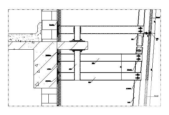 展览馆幕墙工程结构CAD施工图纸（石材幕墙、玻璃幕墙） - 1