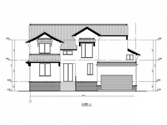 两层钢框架结构别墅结构CAD施工图纸（pkpm计算模型建筑图纸）(抗震设防类别) - 1