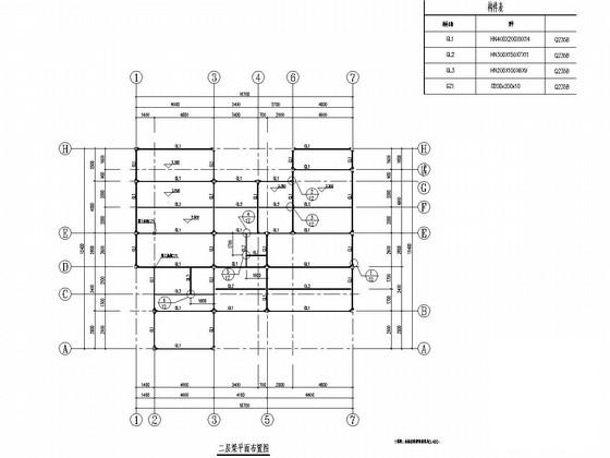 两层钢框架结构别墅结构CAD施工图纸（pkpm计算模型建筑图纸）(抗震设防类别) - 3