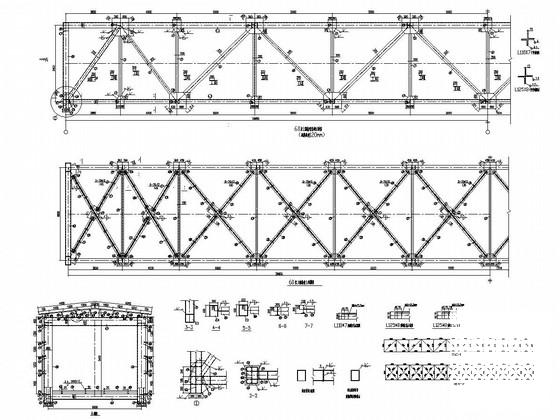 皮带运输系统60米封闭桁架结构CAD施工图纸(平面布置图) - 4