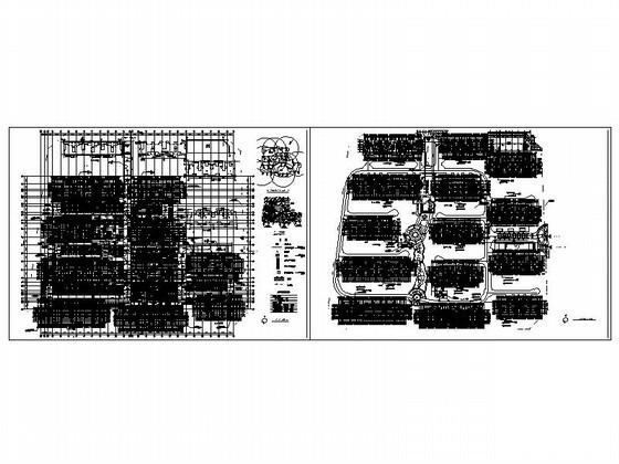 经济适用房小区地下车库建筑方案设计CAD图纸 - 3