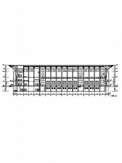 两层金属屋面体育教学训练馆建筑设计方案设计CAD图纸 - 2
