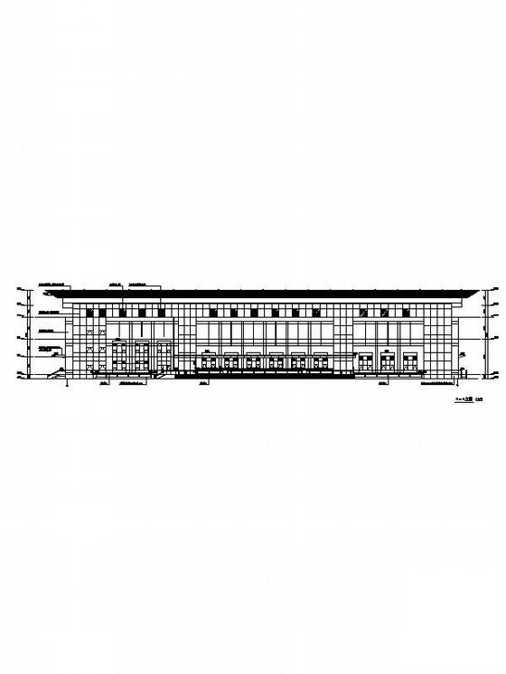 两层金属屋面体育教学训练馆建筑设计方案设计CAD图纸 - 4