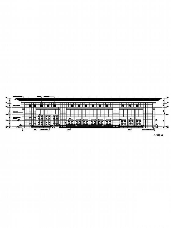 两层金属屋面体育教学训练馆建筑设计方案设计CAD图纸 - 4