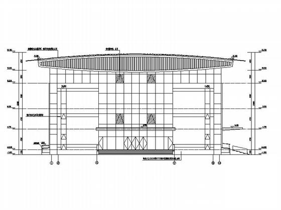 两层金属屋面体育教学训练馆建筑设计方案设计CAD图纸 - 5